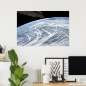 Wolkenpatronen ten zuiden van de Aleoeten. Poster (Thuiskantoor)