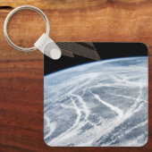 Wolkenpatronen ten zuiden van de Aleoeten. Sleutelhanger (Voorkant)