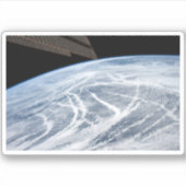 Wolkenpatronen ten zuiden van de Aleoeten. Sticker (Voorkant)