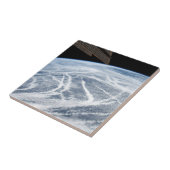 Wolkenpatronen ten zuiden van de Aleoeten. Tegeltje (Zijkant)