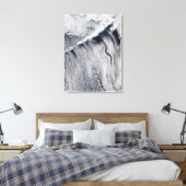 Wolkenpatronen zichtbaar op het eiland Aleutian Canvas Afdruk (Insitu (Slaapkamer))