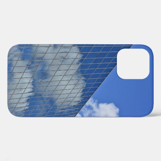 Wolkenreflectie in wolkenkrabber Case-Mate iPhone case (Achterkant (horizontaal))