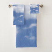 wolkenset tegen blauwe lucht handdoek (Insitu)
