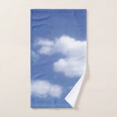 wolkenset tegen blauwe lucht handdoek (Handdoek)