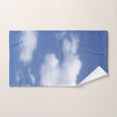 wolkenset tegen blauwe lucht handdoek (Handdoek)