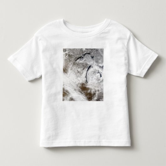 Wolkenstraten boven het meer van Superior en het m Kinder Shirts (Voorkant)