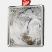 Wolkenstraten boven het meer van Superior en het m Metalen Ornament (Links)