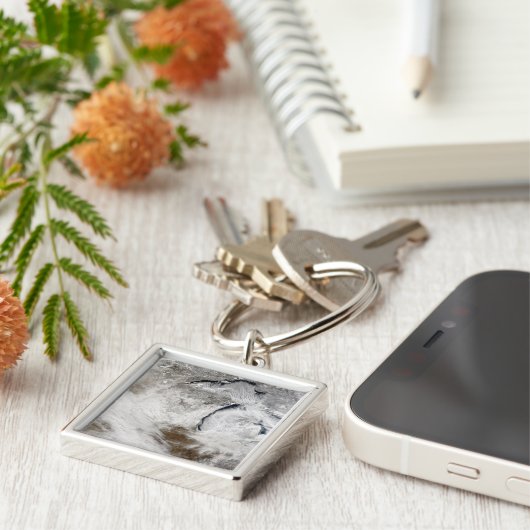 Wolkenstraten boven het meer van Superior en het m Sleutelhanger (Zijkant)