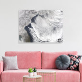 Wolkenstraten die boven het Zee van Japan liggen Canvas Afdruk (Insitu (Woonkamer))