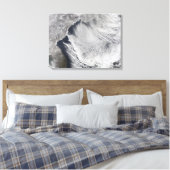 Wolkenstraten die boven het Zee van Japan liggen Canvas Afdruk (Insitu (Slaapkamer))