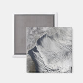 Wolkenstraten die boven het Zee van Japan liggen Magneet (Voorkant / Achterkant)