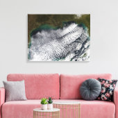 Wolkenstraten in de Golf van Mexico Canvas Afdruk (Insitu (Woonkamer))