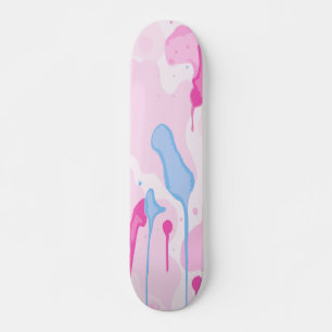 Wolkensuiker Drup Aesthetic Verf Kunst Design Persoonlijk Skateboard