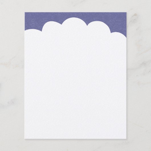 Wolkentoppen - Paarsgrijs Flyer (Voorkant)