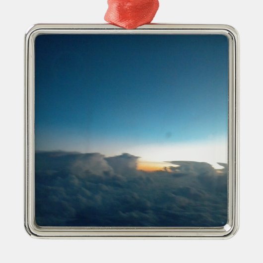 wolkenvogels metalen ornament (Voorkant)