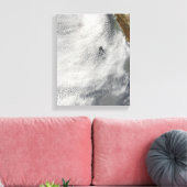 Wolkenvorken en glorie van Guadalupe Island Canvas Afdruk (Insitu (Woonkamer))