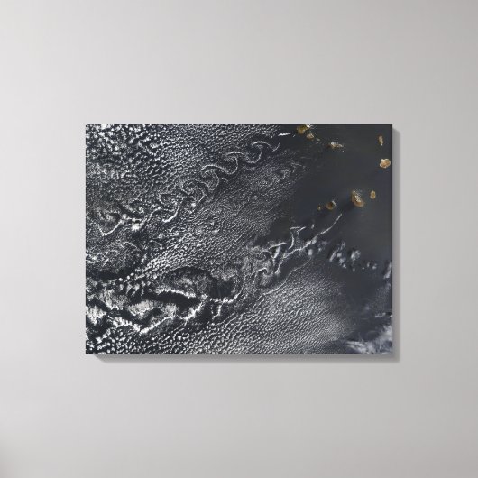 Wolkenvorken over de Kaapverdische eilanden Canvas Afdruk (Voorkant)