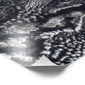 Wolkenvorken over de Kaapverdische eilanden Foto Afdruk (Hoek)