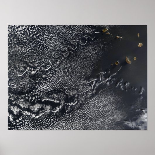 Wolkenvorken over de Kaapverdische eilanden Poster (Voorkant)