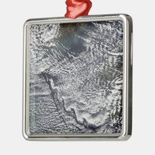 Wolkenvorken van Cheju Do, Zuid-Korea 2 Metalen Ornament (Links)