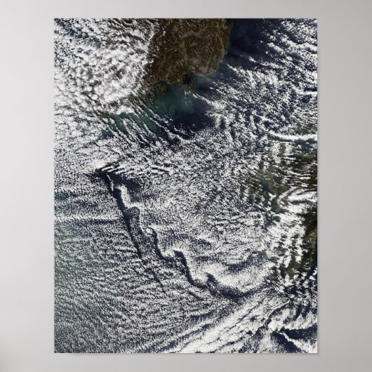 Wolkenvorken van Cheju Do, Zuid-Korea 2 Poster (Voorkant)