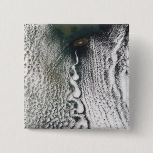 Wolkenvorken van Cheju Do, Zuid-Korea Vierkante Button 5,1 Cm