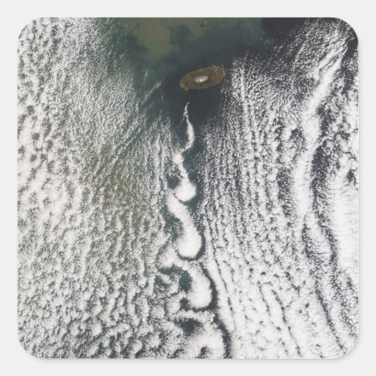 Wolkenvorken van Cheju Do, Zuid-Korea Vierkante Sticker (Voorkant)