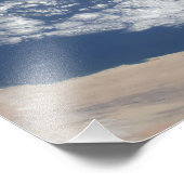 Wolkenvortex straten voor de kust foto afdruk (Hoek)