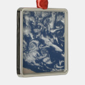 Wolkenvortex straten voor de kust metalen ornament (Rechts)