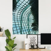 Wolkenwoud Glas Conservatorium Dak Poster (Thuiskantoor)