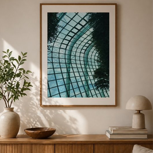 Wolkenwoud Glas Conservatorium Dak Poster
