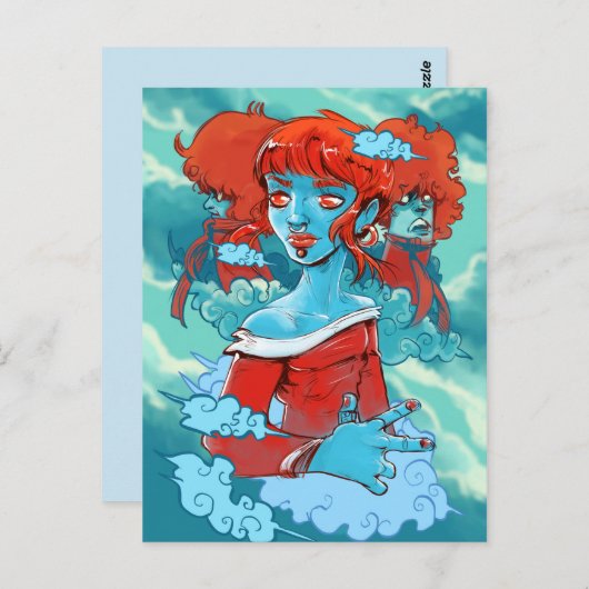 wolkenzombies briefkaart (Voorkant / Achterkant)