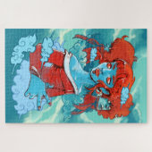 wolkenzombies puzzel legpuzzel (Horizontaal)