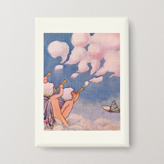 Wolkfeeën die wolken maken button (Voorkant)