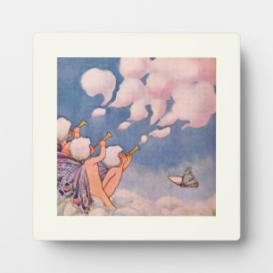 Wolkfeeën die wolken maken fotoplaat