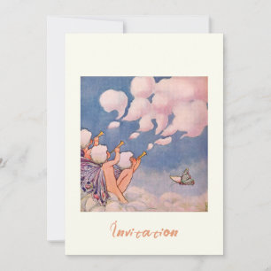 Wolkfeeën die wolken maken kaart