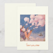 Wolkfeeën die wolken maken kaart (Voorkant / Achterkant)