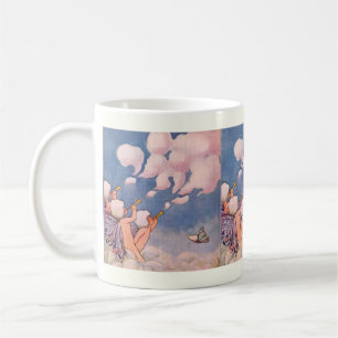 Wolkfeeën die wolken maken koffiemok