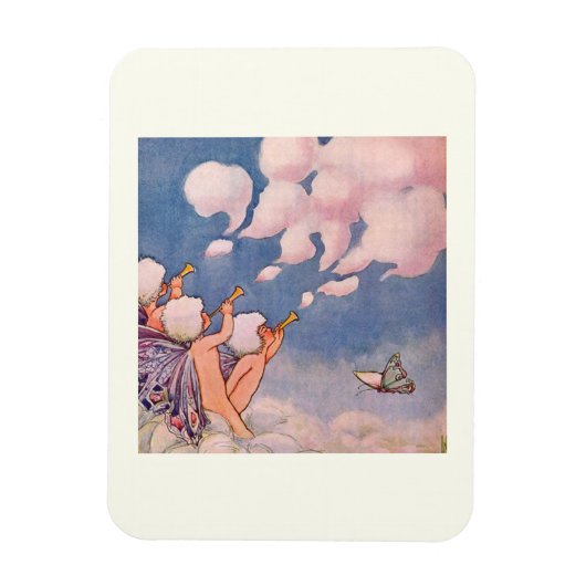 Wolkfeeën die wolken maken magneet (Verticaal)