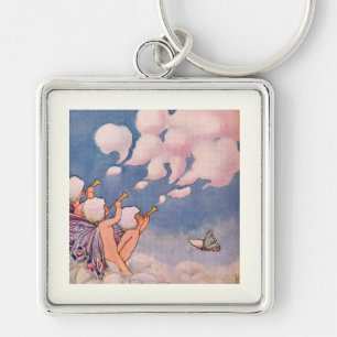 Wolkfeeën die wolken maken sleutelhanger