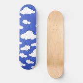 Wolkige Blauwe Lucht Witte Wolken Droomachtige Bew Persoonlijk Skateboard (Voorkant)