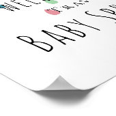 Wolkje Baby Borrel Welcome Bord Poster (Hoek)