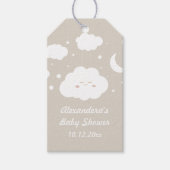Wolkje baby shower cadeautje cadeaulabel (Voorkant)