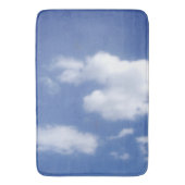 wolkken in blauwe lucht badmat (Voorkant Verticaal)