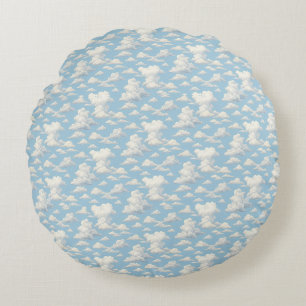 Wolkpatroon Rond Kussen