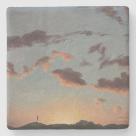 Wolkstudie (Wolken in de lucht) (door Knud Baade) Stenen Onderzetter