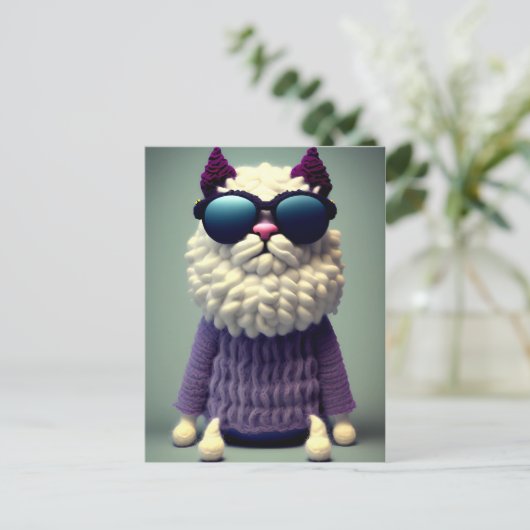 Woll - Hund # 1  Briefkaart (Staand voorkant)