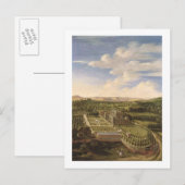 Wollaton Hall en Park, Nottingham, 1697 (olie op c Briefkaart (Voorkant / Achterkant)