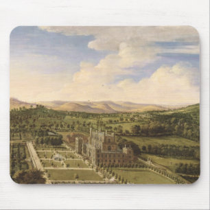Wollaton Hall en Park, Nottingham, 1697 (olie op c Muismat