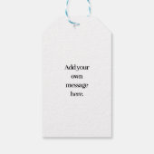 Wollen balletjes pompom kerstkrans handgemaakt cadeaulabel (Achterkant)